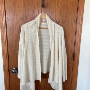 Women’s Lilly Pulitzer cream cardigan sweater, size L/XL